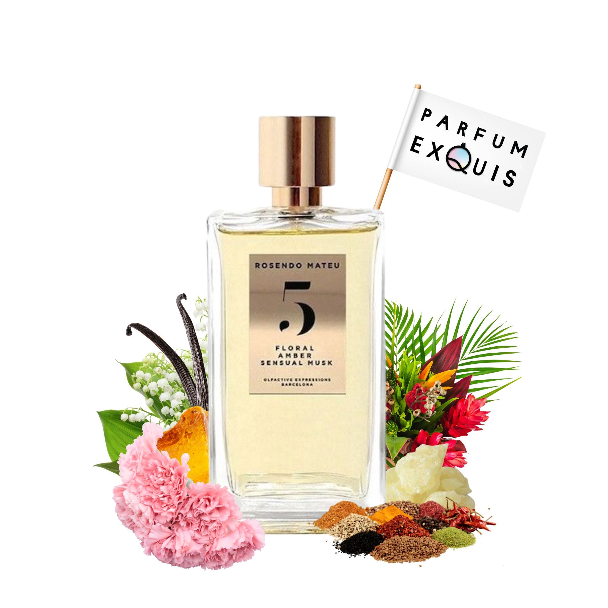 Nº 5 Floral, Amber, Sensual Musk | Rosendo Mateu | parfumexquis