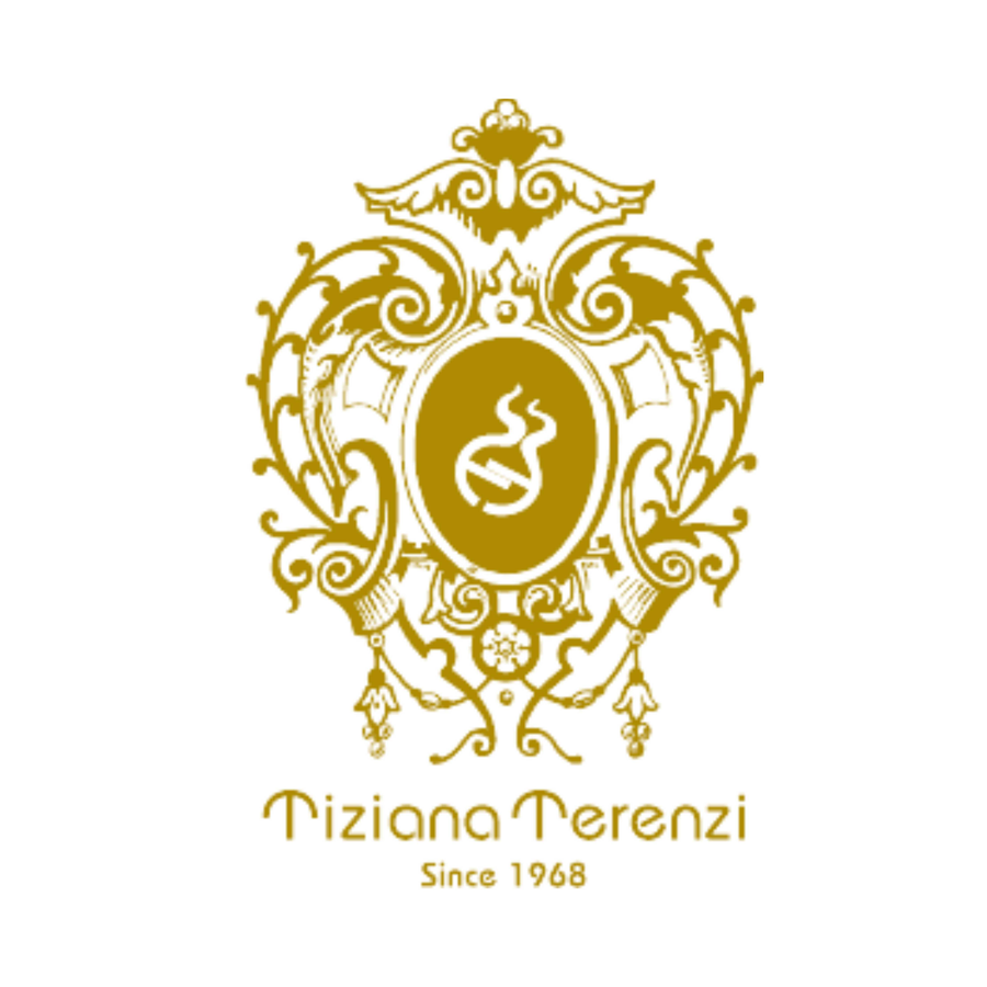Tiziana Terenzi logo - an elegantly stylized depiction of double 'T's intertwined, symbolizing the renowned Italian luxury perfume brand known for its artisanal fragrances and legacy of craftsmanship