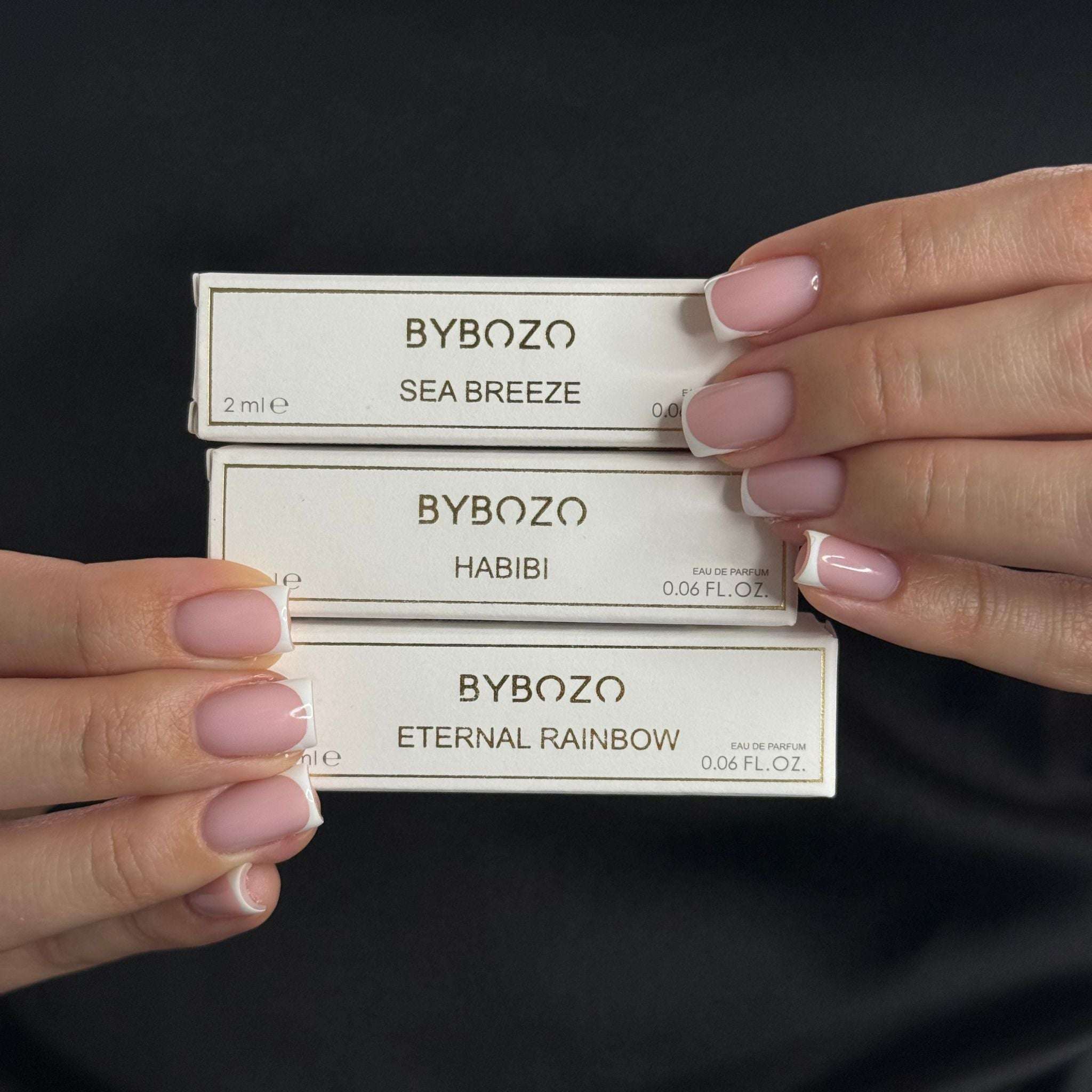 Gift with purchase 3_2ml (Habibi, Eternal Rainbow, Sea Breeze) Bybozo